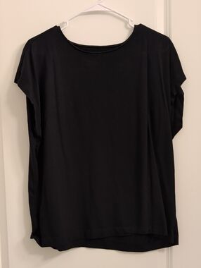LOFT Black Wedge Tee